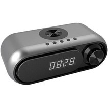 BiiYou 5in1 무선충전 빈티 지블루투스스피커 시계/FM/알람/핸즈프리통화/스피커