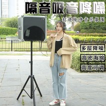 미니방음부스 라이브 방송실 1인 작업실 녹음부스 내부 외부 부스 녹음 이동식 미니, 대형