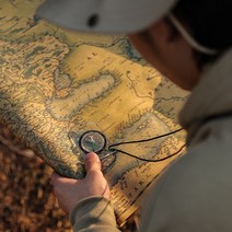 갈렙등반 등산 compass 필수 길잡이 나침반 투명 스트랩 캠핑 지도나침반 아웃도어 인치 mm