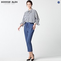 [보니알렉스] (BONNIE ALEX) 라인 밴디드 쿨 팬츠