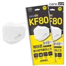 케어온 황사방역 KF-80/3D 마스크 흰색 1Px30팩, 단품없음