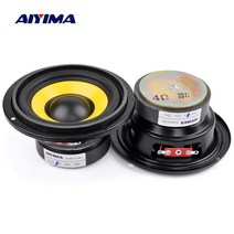 서브 우퍼 자동차 스피커 AIYIMA 2Pcs 4 인치 미드레인지 베이스 유닛 hifi, 협력사, 8옴 20W 스피커