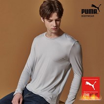 코웰패션닷컴 B_푸마 바디웨어 남성 더히트 웜웨어 (라이트그레이) AMKUFJ42