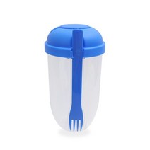 소풍도시락 도시락통 스텐 캐릭터 샌드위치 휴대용 차량용팔걸이 컵 시리얼 너트 요구르트 샐러드 용기 포, 02 Blue
