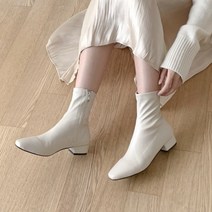 슬림코 절개 기모 삭스 앵클부츠 3cm