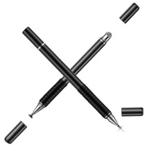 ORIbox 유니버설 스타일러스 펜슬 모든 정전식 터치스크린 휴대폰용 디스크 펜 블랙, Black