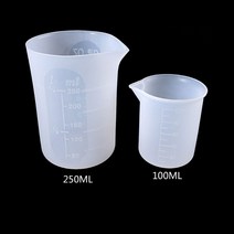 실리콘 측정 컵 DIY 수지 접착제 도구 수제 공예품 제작을위한 컵, 하얀색