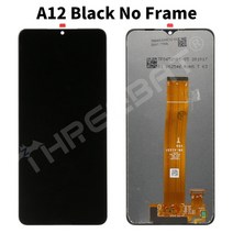 호환 액정 LCD 6.5인치 삼성 갤럭시 a12 a125f a125fds 디스플레이 용 원래 디스플레이 lcd 터치 스크린 디지타이저 어셈블리 교체 수리 부품, 오리지널 블랙