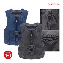 [버팔로] 문라이트 구명조끼 2P, 선택1:블랙 S / 선택2:네이비 L