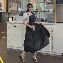 로키르 서스펜더 롱 원피스