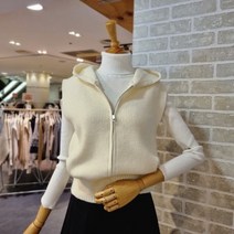 레코브 후드 니트 조끼(LC31C1KV001X)