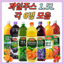 델몬트/웅진/가야/해태 과일주스 과즙음료 착즙 음료수 1.5L 6페트 모음 감귤/포도/망고/오렌지주스, 델몬트-05.델몬트 망고1.5L×6
