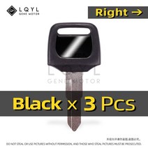 신제품 빈 키 오토바이 교체 포경 혼다 DIO 56 Z4 125 SCR100 WH110 스쿠터 50CC Zoomer 3 피스, 01 3 PCS Right