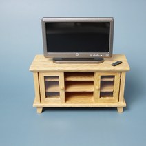 QLED TV 리모컨 콘솔장(거실장 TV다이) 미니어처 납골당꾸미기 인형의집 돌하우스, 1. QLED TV & 리모컨