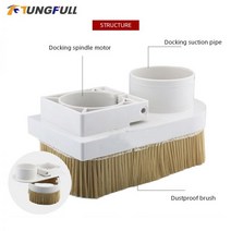 Cnc 먼지 브러시 집진기 65-100mm 직경 진공 청소기 CNC 조각 기계 밀링 기계에 대한 쉬운 청소, 01 90mm diameter