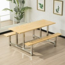 파라솔테이블 테라스테이블 편의점테이블 옥상 정원 식당, 8인용스테인리스스틸표면도장된철브래킷