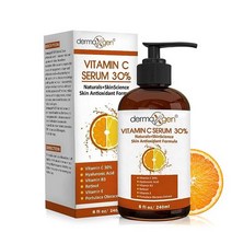 비타민앰플 모공 비타민C 씨 바르는앰플 세럼 얼굴 히알루론산 비타민 E Dermaxgen 30% C 농 모이스처라이저 모든 1 FL OZ, 8 플로리다 오즈