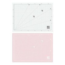 양면슬림커팅매트 A2 화이트 핑크 윈스타, 없음