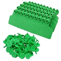 가축 귀태그 축사용품 빈 귀 태그 염소 양 돼지 호그 소 송아지 100Pcs, [01] Green