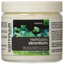 Continuum Aquatics Reef-Basis Strontium high-purity strontium in dry form for all marine fish & r, 1, 기타