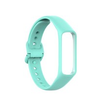 갤럭시핏2 스트랩 compatible 삼성 갤럭시 핏 2 sm-r220 소프트 실리콘 스포츠 밴드 watchband 액세서리 2022 뜨거운 판매, teal 블루