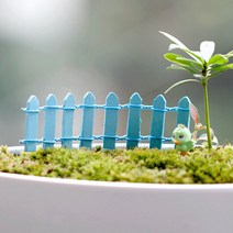 미스토토 테라리움 만들기 재료 삼각 울타리 피규어 화분꾸미기, P191_삼각울타리-스카이블루