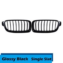 Rhyming-BMW 3 시리즈용 프론트 키드니 그릴 크롬 도금 레이싱 오리지널 핏 F30 F31 F35 2012-2019 세단 자동차, 앞 신장 2
