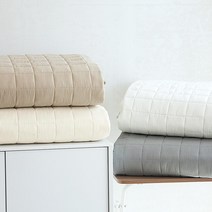 천솜이 피그먼트바이오워싱 초고밀도100수 순면 패밀리침대패드(SS/Q/K/LK)4종, 그레이