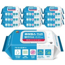 퓨어원스 플러스 주방용 청소 물티슈 캡형 80p, 10팩, 467g