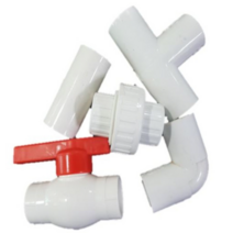 PVC부속모음 PVC파이프 수도배관 플라스틱파이프 소켓 엘보 티 와이티 크로스 캡 소제구, (9. 수도 소켓), 1개