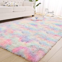 Zareas 거실용 부드러운 샤그 러그 1.5 x 2.4m5 8피트 그레이 섀기 침실 어린이 아기방 기숙사 아파트 홈 데코를 위한 푹신 보송보송한 부분 현대적인 옆 대형 플러시 미