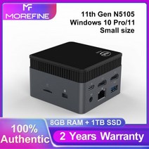 스틱PC 초 미니 PC MINIPC 안드로이드 피시 MOREFINE-M6S 게이밍 컴퓨터 인텔 N5105 8G LPDDR4 128GB 256GB Window10 pro 4K 6, EU, 8G 1TB
