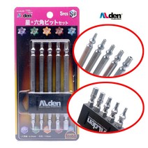 별비트 육각비트 양용 빗트 세트 롱 110mm T10~T30 2.5~6mm 5PCS 대만 별빗트 육각빗트 비트세트 양면 겸용 드릴 비트 육각렌치 육각 임팩 전동드릴 충전드릴