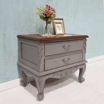 영국 엔틱가구 그레이빈티지 올리비아 협탁 대 앤틱협탁, 단일옵션