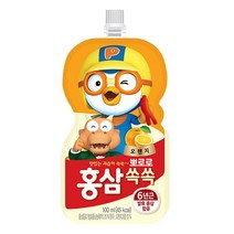 팔도 뽀로로 홍삼쏙쏙 어린이음료 100ml, 24개, 오렌지