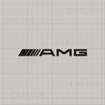 AMG 로고 데칼 엠블럼 차량 오토바이 스티커, 10 AMG, 중형, 오렌지