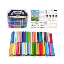 Polymer Clay - 46 Colors 2.8lb / 1.28kg Modeling Clay Oven Bake Polymer Clay DIY Air Dry Clay with M