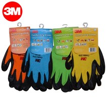 산업 농사 땀안차는 코팅장갑 얇은장갑 3짝 기본템 물류 일장갑 작업 필수템 작업장갑 정비, 1개, 옐로우M