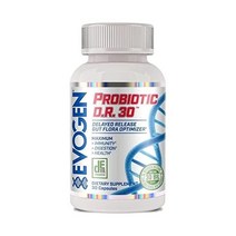 에보겐 프로바이오틱스 DR30 | 선반 안정 시간 건강한 소화 면역 증강 남녀용 프로바이오틱스 출시 300억 CFU | 베지캡슐 30개