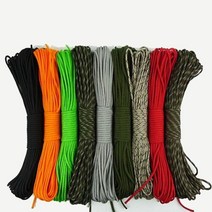 패러글라이딩장비 패러글라이딩자격증 행글라이딩 youpara 250 색 paracord 550 유형 iii 7 스탠드 100ft 50ft paracord 코드 생존 키트 도매, 오렌지 7, 100피트