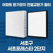 내곡 서초포레스타2단지 아파트 환기시스템 전열교환기 필터 H13등급, 37평, 헤파1+프리2