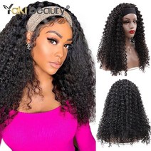 레게머리 노팁붙임머리 가체 띠가발 합성 afro kinky curly ice wigs, 안조 1b 28인치, 20인치, 1개