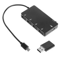 USB 멀티 허브 충전 C 타입 포트 HDMI 썬더볼트 type 노트북 유에스비 3.0 스마트 폰 태블릿 고속 용 1 세트 마이크로 usb otg 4 전원 어댑터 케이블