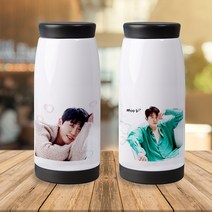 영탁굿즈 영탁 커스텀 포토 텀블러 지인선물 효도선물, 블랙