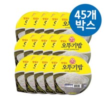 더욱찰진 오뚜기밥 햇반 210g x 45개 (박스) 햇반 즉석밥 헷반 햇반작은공기 햇반대용량 햇반210 간편식 작은햇반 큰햇반 간편식 즉석밥 볶음밥 라이스 공기 밥 Rice, 본상품