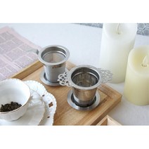 티망 찻잎 거름망 컵에넣는 여과기 2style 차도구, 1개, 한쪽형