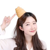 똥머리띠 코믹 개그 웃기는 엽기 파티 머리띠, 단품