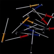 e.컬러 리벳핀 / 리벳트못 / 리벳심 / 리벳트알, M3.2 * 13mm - 파랑 10개