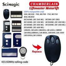차단기 셔터 원격리모컨 체임벌린 리프트마스터 motorlift 차고 원격 제어 lm-600 lm600a lm-600a lm800 lm-800, 노란색