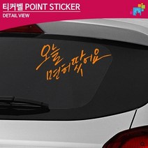 굿굿스 오늘 면허땄어요 초보운전 데칼스티커 TKCH-18, 대형-레드